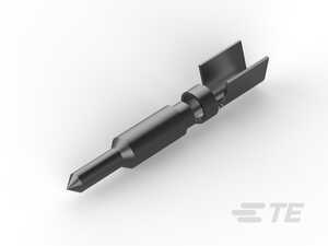 AMP Pin Contact, 12-10 AWG, Without Contact Retention, Straight, Crimp, Phosphor Bronze, Pre-Tin, Power, 3000/Reel