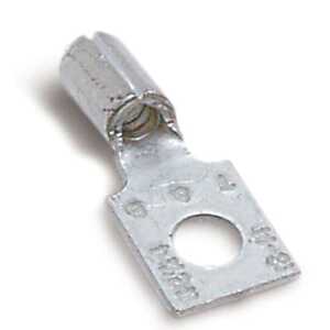 Sta-Kon Non-Insualted Rectangular Ring Terminal, Length .70", Width .277", Bolt Hole #5, Wire Range 16-14 AWG, Copper, Tin Plate, 1,000 Pack, MS21004-9