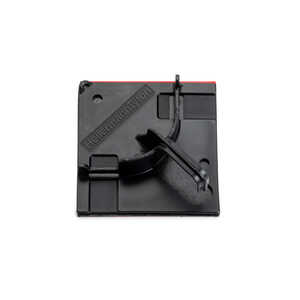 HellermannTyton Acrylic Adhesive Anchor Mount, 2.4 x 2.4", Polyamide, Black, 50/bag