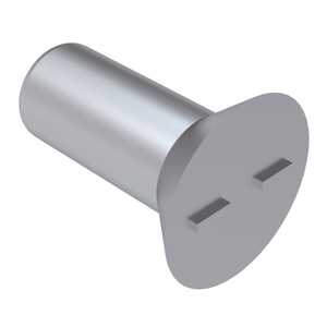 78 Degree Countersunk Head Solid Rivet, 17ST Aluminum Alloy, 1/16"Dia., 1/2" L