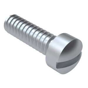 #1-72 x 1/4" Long, Fillister Head Machine Screw, Slotted, Steel, Cadmium. AN501-10-18