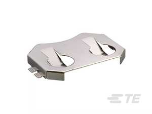 TE Connectivity Surface Mount CR2016 Battery Holder, 1 Position, Horizontal, 1 Cell, 500/Bulk