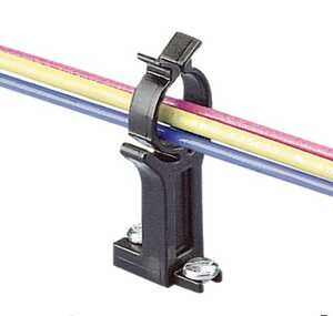 Panduit Bundle Retainer, .50" (12.7mm) Bundle, Nylon, Black, 100/Pack