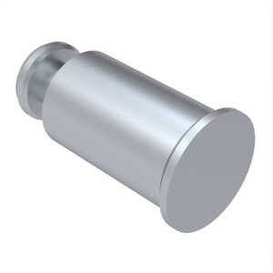 Self-Clinching Slide Top Standoff, 6.63mm OD x 1mm L, Steel, Zinc Clear