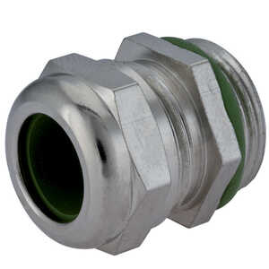 Sealcon Clamping Liquid Tight Cord Grip, 1/2" NPT Thread, 6 - 12 mm Cable Size, Brass, Nickel W/ Viton® Insert