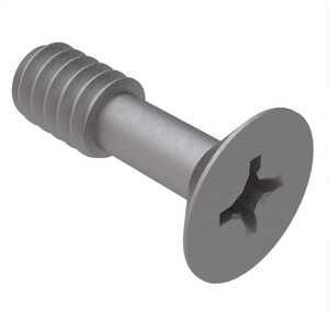 ASM 1/4"-20 X 1" Flat 100 Degree Head Captive Screw, Phillips Drive, Steel, Plain