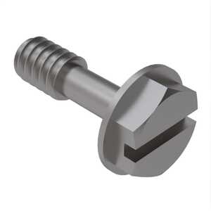 10-32 X 5/8" Indented Hex Washer Head Captive Screw, Stainless Steel, Plain