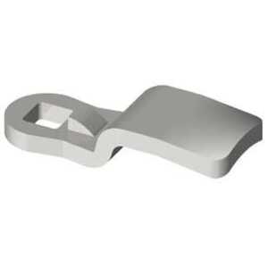 Southco Quarter-Turn Cam Latch Cam, 10mm (.39") Grip, Steel, Zinc Plate, Bright Chromate