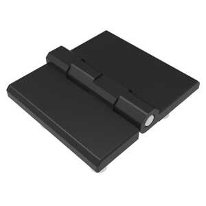 Southco Surface Mount Hinge, 60 mm size, with Stud Mount, Zinc Alloy, Black Powder Coated