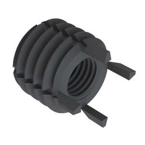1" - 12 Solid Wall Insert, Carbon Steel, Zinc Phosphate, Extra Heavy Duty, Key Locking, 1.37" Long