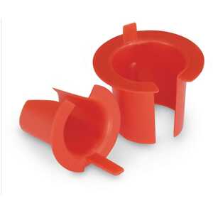 Richco Armor Bushing, .65" Diameter, .671" Head Diameter, Polypropylene, Red