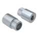 RAF 1/4" Round Brass Full Knurled Swage Standoff, 4-40, 1/4"L, Hot Tin