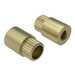 RAF 1/4" Round Aluminum Full Knurled Swage Standoff, 4-40, 1"L, Iridite Gold