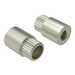 RAF 1/4" Round Brass Full Knurled Swage Standoff, 4-40, 1-5/16"L, Nickel Plate