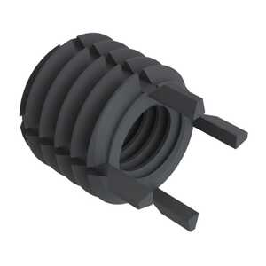 1" - 12 Solid Wall Insert, Carbon Steel, Zinc Phosphate, Heavy Duty, Key Locking, 1.37" Long