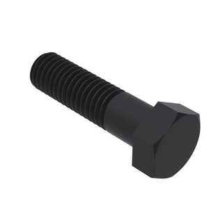 Essentra 1/2"-13 X 1-1/2" Long, Hex Head Cap Screw, Nylon, Black