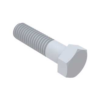 Essentra 1/2"-13 X 1-1/2" Long, Hex Head Cap Screw, Nylon, Natural