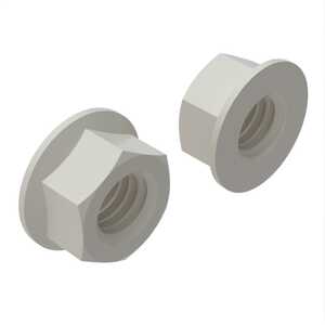 Essentra 3/8-32 Flange Locknut, 1/2" W, .245" H, Nylon