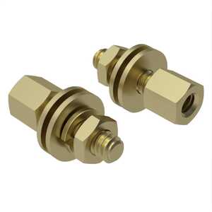 Lyn-Tron 4-40 Hex Steel Jack Screw Kit, Zinc Yellow, 3/16" L, with Hardware