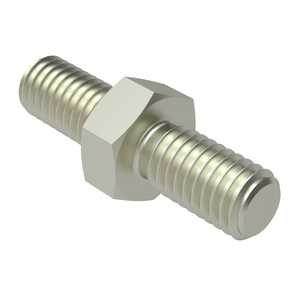 RAF 1/4" Hex Brass Male-Male Standoff, 4-40, Nickel Plate