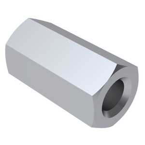 Lyn-Tron 1/2" Hex Spacer, .166" ID, Aluminum, 1" L