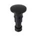 Heyco Snap Latch Rivet, Alternate Plunger, .118 - .205" Panel Thickness, Nylon, Black