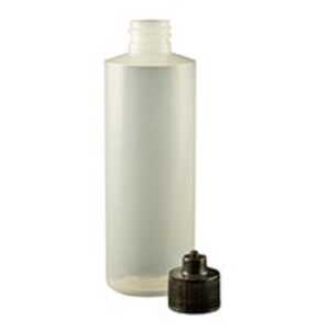 Jensen 2 OZ BOTTLE LDPE W/BLACK LUER LOCK CAP 10/BAG