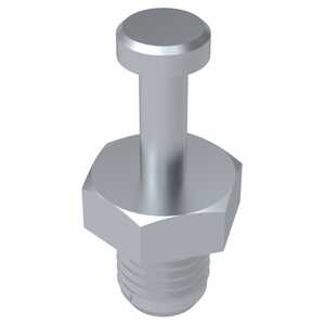 Keystone 2-56 Threaded Turret Terminal, Brass, Tin, .093" Long, .125" Wide