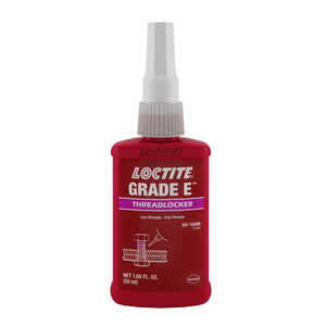 Loctite 080 Grade E Low Strength Threadlocker, 50 ml Bottle, 50 psi Tensile Strength, Low Viscosity, Purple