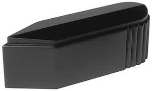 Long Bar Knob, 1.87" Length w/ D Profile Shaft, Glossy Black , MS91528-1B4S