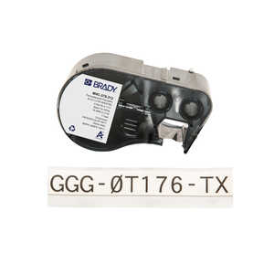 Brady BMP41, BMP51, BMP53, M410, M510, M511 PermaSleeve Polyolefin Wire Marking Sleeves, .375" Dia x 7' L, Black on White
