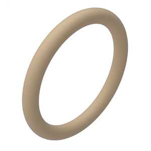 Conductive EMI Shielded O-Ring, Pure Silver Filled Fluorosilicone, Tan, 75 Durometer, .295" ID, .048" Cross Section