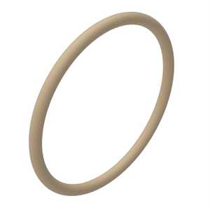 Conductive EMI Shielded O-Ring, Silver Copper Filled Fluorosilicone, Tan, 75 Durometer, 2.011" ID, Config. D