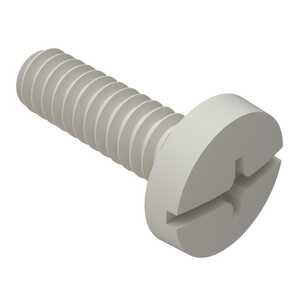 Essentra 1/4"-20 X 1" Long, Combo, Binding Head, Nylon Machine Screw, Natural