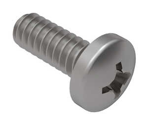 1/4"-28 X 1-1/32" Long, Phillips, Pan Head, A286 Stainless Steel Machine Screw. Passivated.