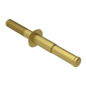 1/4" Nominal Dia., Protruding Head, Self-Plugging Blind Rivet, Serrated Stem, Monel 400, Cadmium, Grip Range .251"-.312"