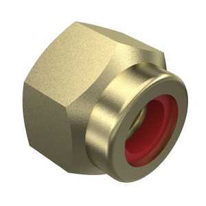 1" - 12 Steel, Hex Nylon Locknut, Cadmium Finish