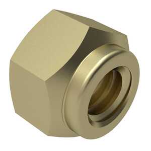 1" - 12 Steel, Hex Locknut w/ Elliptical Lock, Cadmium Finish