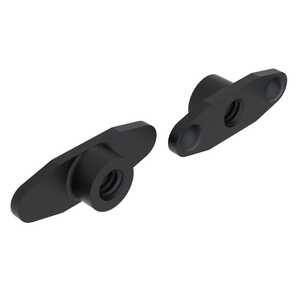 1/4-28 A286 Stainless Steel Self-Locking Nut Plate, Weld Projections, Dry Film Lubricant