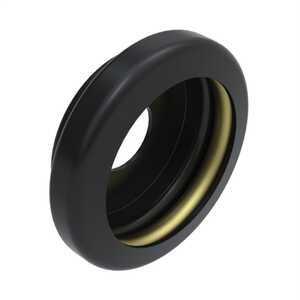 Snap Fastener, Style 2A, Wire Spring Clamp Type, Socket, Brass, Black, MS27981-3B