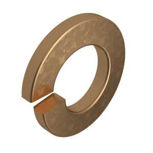 #10 Split Lock Washer, Phosphor Bronze, .334" OD, .200" ID, .047" Thickness, Cadmium Plating, MS35338-100