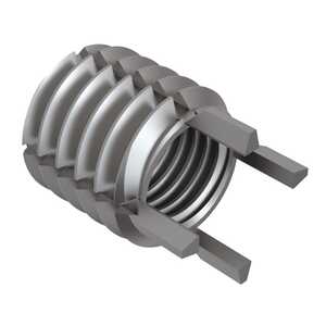 1/2-13 Solid Wall Insert, Stainless Steel, Passivated, Lightweight, Key Locked, 5/8" L