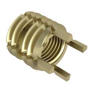 1-12 Solid Wall Insert w/ Internal Thread Lock, Alloy Steel, Cadmium, Heavy Duty, Key Locked, 1-1/2" L