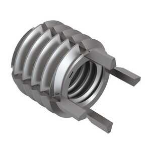 1" - 12 Solid Wall Insert, Stainless Steel, Passivated, Heavy Duty, Key Locking, 1.37" Long