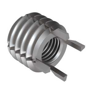1" - 12 Solid Wall Insert, Stainless Steel, Passivated, Extra Heavy Duty, Key Locking, 1.37" Long
