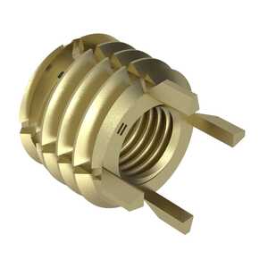 1-12 Solid Wall Insert w/ Internal Thread Lock, Alloy Steel, Cadmium, Extra Heavy Duty, Key Locked, 1-1/2"L