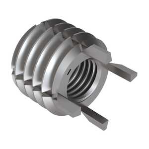 1-12 Solid Wall Insert, A286 Stainless Steel, Passivated, Extra Heavy Duty, Key Locked, 1-3/8"L