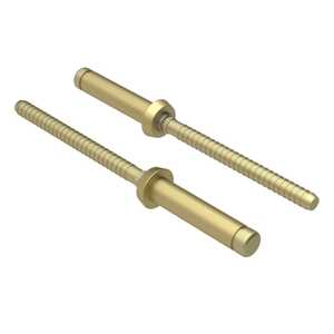 1/4" Nominal Dia., Protruding Head Pull Type Blind Rivet, Alloy Steel, Cadmium, Grip Range .219" - .282", Single Action Fastener Installed w/ Single Action Tool