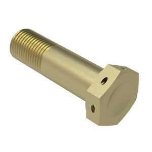 1/2-20 X 1-15/16 Grip Length, Alloy Steel Hex Head Screw, Drilled Head, Cadmium