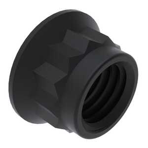 1" - 12 Alloy Steel, Double Hex Locknut w/ Extended Washer, Cadmium Finish, Dry Film Lubricant